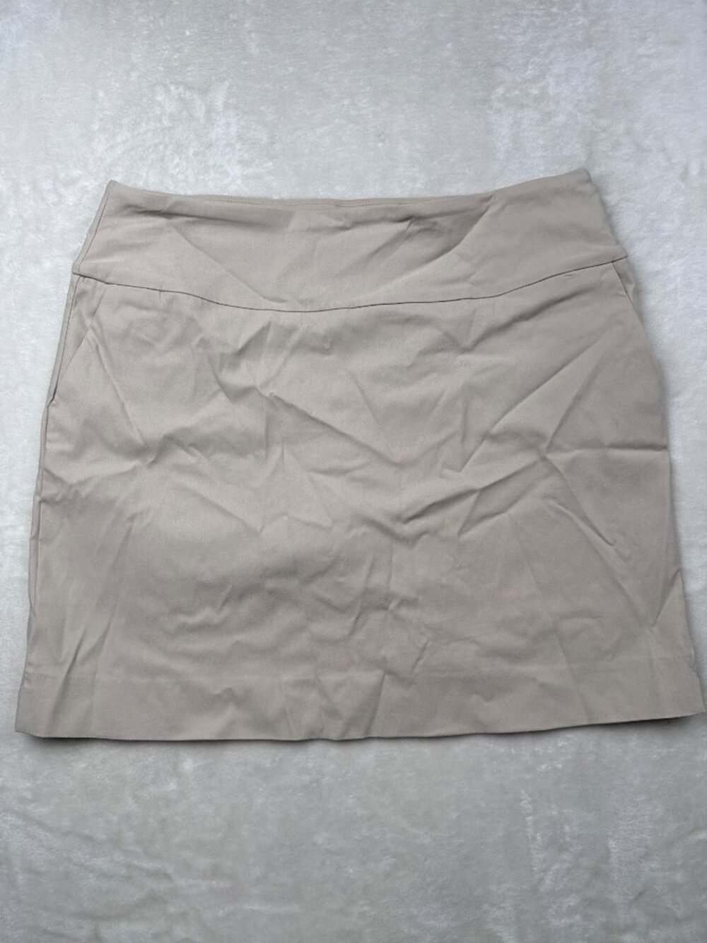 Up! Womens Beige Sportswear Skort L Size Nylon Spandex Blend